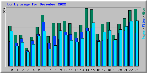 Hourly usage for December 2022